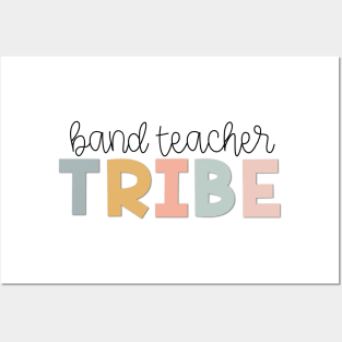 Band Teacher Tribe Muted Pastels Posters and Art